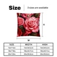 thumbnail image 5 of Rose Elegant Velvet Bed Pillow Covers Set - Decorative Pillows with Unique Patterns, Chair Pillow Covers - 16x16, 18x18, 20x20 inches for Any Occasion - Set of 2 Items, 5 of 6