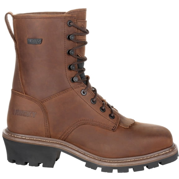 Rocky Square Toe Logger Waterproof Work Boot