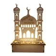 thumbnail image 1 of Lámpara LED de madera para decoración de Ramadán, luz nocturna LED portátil de Eid Ramadán, adorno de mesa Ideal para decoración de Ramadán Eid, 1 of 8