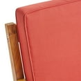 thumbnail image 5 of Afuera Living 8 Piece Outdoor Acacia Wood Sectional Sofa Set in Red, 5 of 17