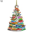 thumbnail image 2 of Hanging Pendant Christmas Series Pattern Weather Resistant Wood Door Decorating Sign Kids Gift, 2 of 9