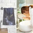 thumbnail image 7 of Yayeee 100% Cotton Hand Towels for Bathroom 16" x 28" Soft Absorbent Kitchen Towel, Moonlight Mountain, 7 of 7