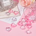 thumbnail image 4 of 120Pcs 2 Colors Tiny Resin Hearts Small Heart Gems Pink Clear Valentines Day Reusable No Hole Bead Prop Table Scatters Ornaments Fillers, 4 of 9