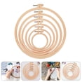 thumbnail image 3 of 6pcs Embroidery Hoops Plastic Circle Cross Stitch Ring for Art Craft Sewing, 3 of 8