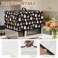 thumbnail image 6 of TSOVTHRID Ghost Pumpkin Star Print Microwave Oven Cover Toaster Oven Dustproof Cover for Halloween Decor Kitchen Appliance Protector with Storage Bag Machine Washable, 18.25"W x 14.5"D x 11"H, S, 6 of 7