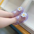 thumbnail image 4 of Zapatos de gelatina con agujeros para niños pequeños y medianos de verano, sandalias de playa antideslizantes de princesa con girasol, estilo coreano, 4 of 6