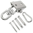 thumbnail image 7 of Toddmomy Curved Hammock Swing Chair Hanger 1 Set in Silver Stainless Steel for Home Decor, 7 of 7