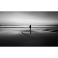 thumbnail image 2 of Pascual Buye, Santiago 24x16 White Modern Wood Framed Museum Art Print Titled - Walking to nowhere, 2 of 4