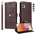 thumbnail image 2 of FOXDOCK Funda tipo Cartera para Samsung Galaxy A32 4G – Cubierta de Cuero PU con Múltiples Ranuras, Bolsillo para Efectivo y Correa de Muñeca, 2 of 6