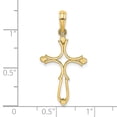 thumbnail image 3 of FJC Finejewelers 14k Yellow Gold Cross with Round Tips Charm, 3 of 4