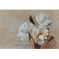 thumbnail image 2 of Butcher, Sarah 32x23 Gold Ornate Wood Framed with Double Matting Museum Art Print Titled - Magnolia Grandi Flora Lighter, 2 of 4