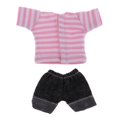thumbnail image 3 of Camiseta de Mangas Cortas y Pantalones Zulema de Manera para Ob11 Mini Blythe Muñeca Rosado, 3 of 5