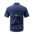 thumbnail image 4 of Men's Short Sleeve Tactical Button Down Shirt Quick-Dry Utility Pocket Work Shirt, 4 of 7