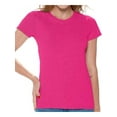 thumbnail image 1 of Gildan T-Shirts Roses pour Femmes Pack de Valeur Lot de 6 Lot de 12 Mignons Décontractés T-Shirts Roses Unis pour Femmes Gildan T-Shirts pour Femmes T-shirt Décontracté Basique, 1 of 4