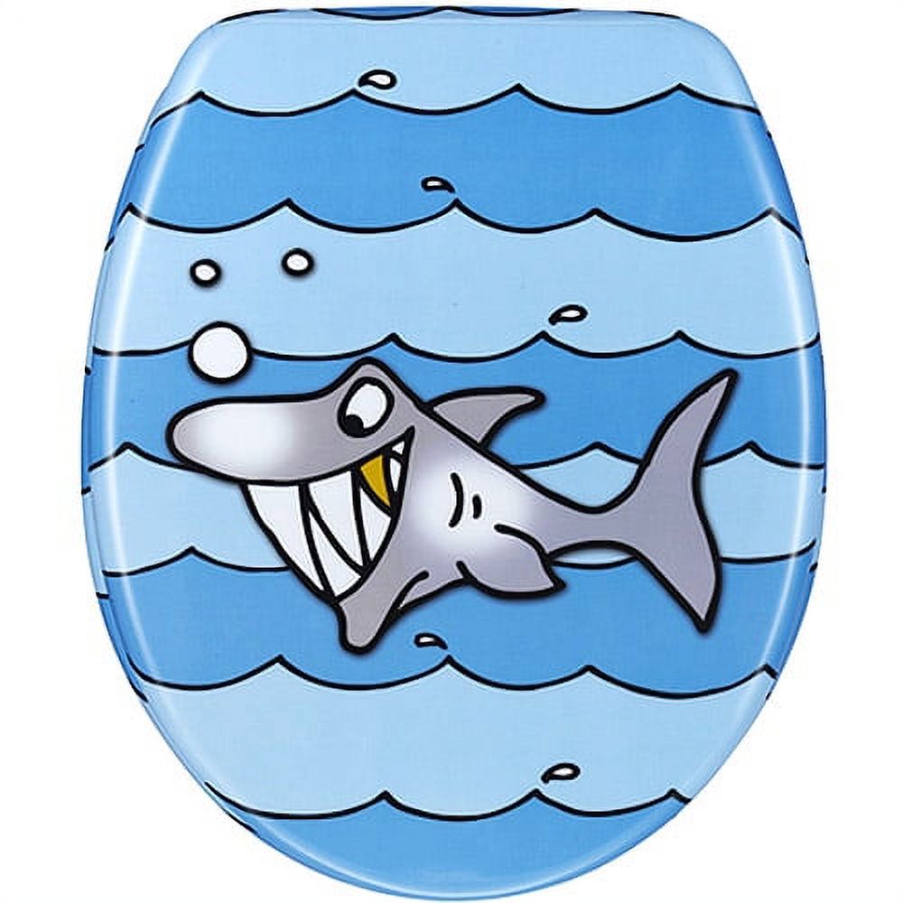 Designer Toilet Seat, Cartoon Shark - image 2 of 2