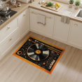 thumbnail image 2 of ODIKA 3'x5' Washable Accent Rug Record Vinyl Retro Turntable Vintage Music Note Player Dj Cassette for Bedside, Nursery Room, Pet Friendly & Non-Shedding, 2 of 7