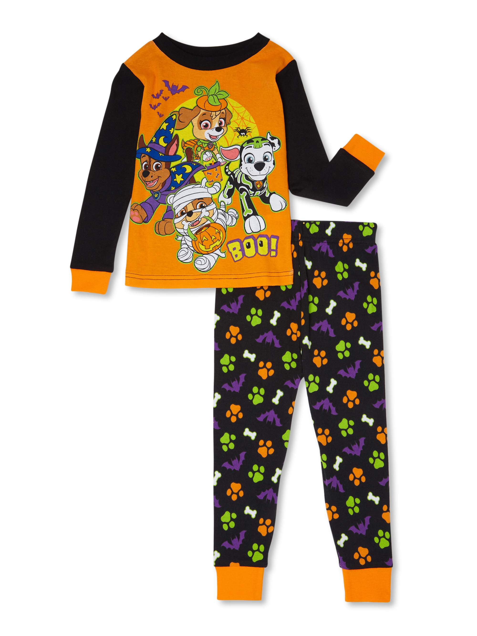 Paw Patrol Toddler Boys Snug Fit Cotton Long Sleeve Pajamas, 2-Piece PJ ...