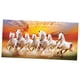 thumbnail image 1 of Pintura de caballo, obra de arte, artesanía, decoración de pared, impresión para sofá, fondo, dormitorio, estilo A 80X40CM, 1 of 6