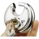 thumbnail image 2 of 70mm Large Distribution Padlock Stainless Steel Round Shape Cake Lock Warehouse Door Disc Chain Anti-theft Lock with 2 Keys, 2 of 4
