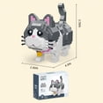 thumbnail image 2 of Juego de bloques de construcción Pet Cute Grey Cat 673 piezas para niños y niñas, 2 of 4