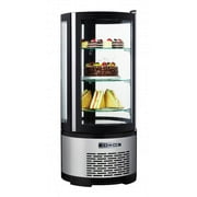 OMCAN 41466 CIRCULAR REFRIGERATED SHOWCASE WITH 100 L CAPACITY AND 3 SHELVES