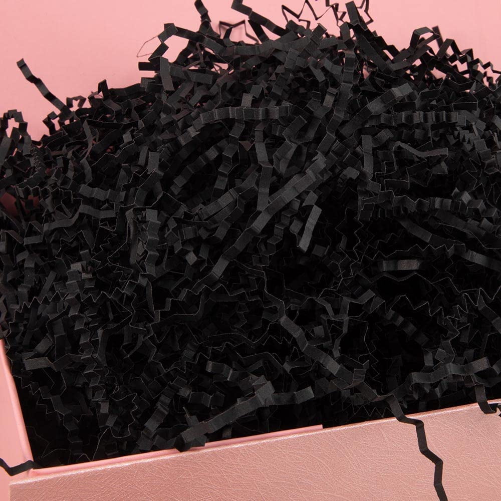 0.5 Lb Black Crinkle Cut Paper Shred Filler For Gift Wrapping & Basket  Filling, Decorative Grass Shredded Paper For Gift Box, Gift Box Stuffing -  Walmart.com