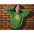 thumbnail image 4 of Tstars Womens Shamrock Ireland Clover Hearts for St Patricks Day Women St Patricks Day Shirts Gift for Her Irish Shirt Pride Proud Irish Sweatshirt, 4 of 6