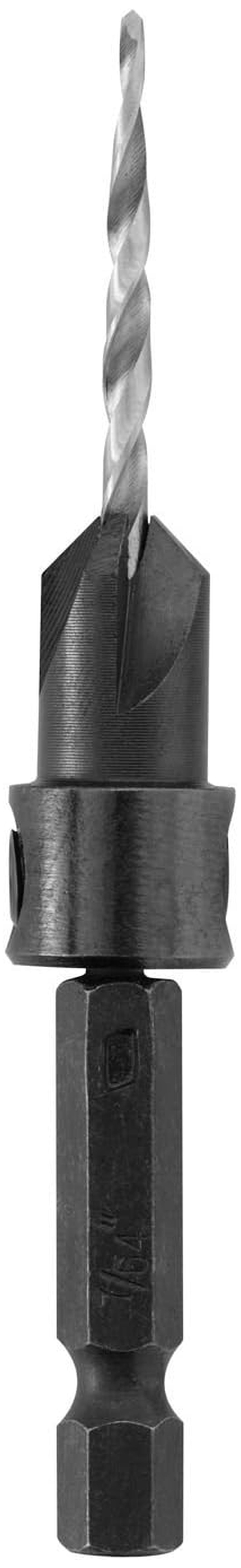 SPEEDBOR Countersink Drill Bit Set, 8-Piece Wood Countersink Bit Kit - Fast, Clean Holes for Screws - Adjustable Depth, 1/4" Quick Change Shank