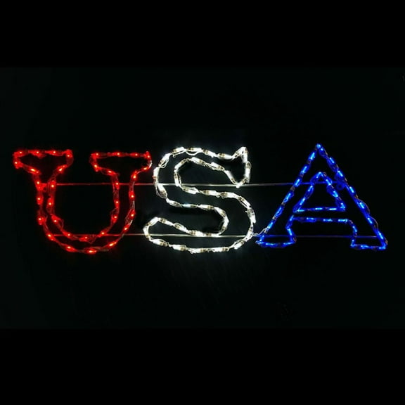 LED USA Sign RWB - Brite Ideas Decorating