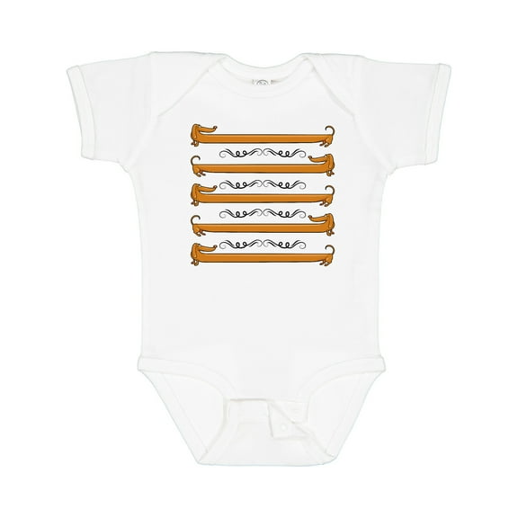 Inktastic Dachshund Dog Funny Puppy Boys or Girls Baby Bodysuit