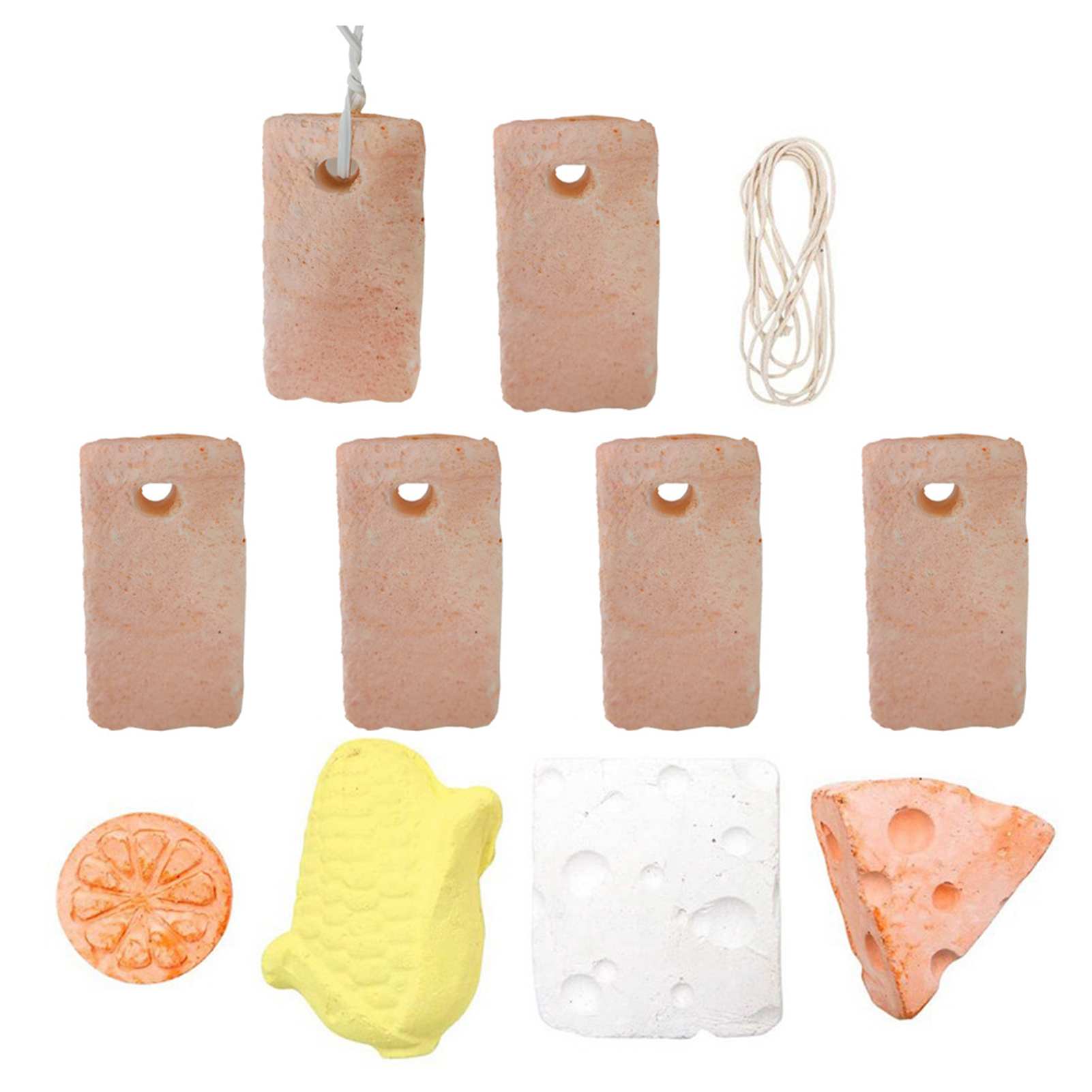 SPRING PARK 11Pcs/SetPet Hamster Chew Toy Teeth Grinding Lava Block