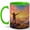 Green, variant on Sunrise Mountain View 11oz Ceramic Mug, Hopeful Sky Coffee Cup
