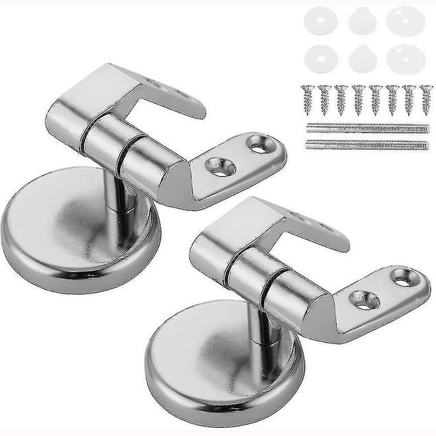 Fijaciones de repuesto para bisagra de asiento de inodoro Bisagra de asiento de inodoro de aleación de zinc Bisagra de asiento para madera Resina MDF Bisagra de asiento de inodoro