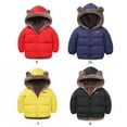 thumbnail image 3 of Infant Toddler Kids Winter Thick Warm Hooded Jacket Fleece Coat with Ear Parka Outwear 1-6 Years, 3 of 5