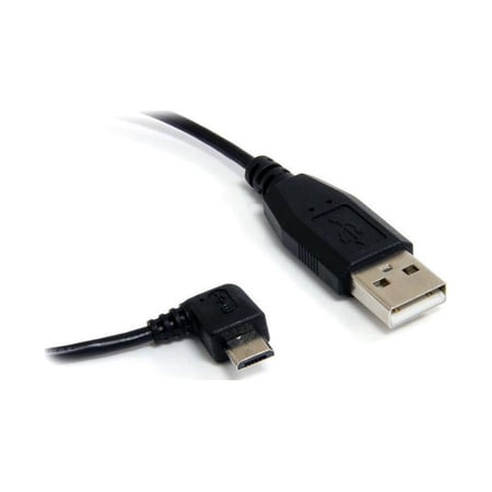 UPC: 0065030830249 | StarTech.com UUSBHAUB3RA 3 ft / 91cm Micro USB Cable – A to Right Angle Micro B – USB Type A – 90 Degree Micro-USB Type B (M) – Black