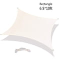thumbnail image 2 of Vela De Sombra Rectángulo Poliéster Tela Oxford Naranja Rojo Parasol Vela Para Patio Trasero Terraza Patio Jardín 2.5x2.5m, 2 of 8