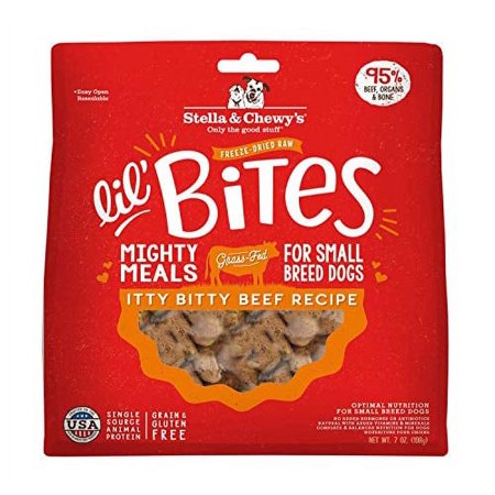 UPC: 0852301008366 | Stella & Chewys 84000836 7 oz Freeze-Dried Lil Bites Itty Bitty Beef Dog Food