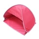 thumbnail image 1 of Tienda de playa, toldo plegable automático, mini carpa plegable con protección UV Paño plateado rojo, 1 of 9