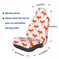 thumbnail image 3 of Honeii cute fox pink Print Car Seat Cover,Car Interior Covers,Universal Fit Seat Protector, Compatible with Most Cars, SUVs, Trucks, and Vans, 3 of 5