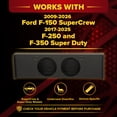 thumbnail image 2 of QPower Dual 12" Sub Box - Ford F150 SuperCrew 2009-2026, F250/F350 Super Duty 2017-2026, 2 of 7