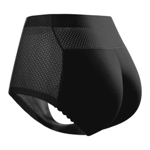 Braguita moldeadora de glúteos y realce de caderas, ropa interior con relleno para mujer Negro M