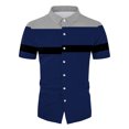 thumbnail image 2 of Vedolay Casual Short Sets For Men Men's Shorts Sleeve Mens Outfits 2 Piece Fashion Tracksuit Comfy Casual Set,Blue XL, 2 of 5