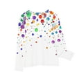 thumbnail image 6 of Blczomt Girls' Shirts Long Sleeve Graphic Top Polka Dot Print Soft Cute Crew Neck Girls T Shirts, 6 of 6
