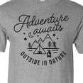 thumbnail image 4 of Inktastic Adventure Awaits Outside in Nature with Tent and Mountains T-Shirt, 4 of 5