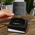 thumbnail image 2 of Gift to Son Engraved 'Love You Forever' Bracelet Gift Ideas for Sons Love You Forever Bead Bracelet, 2 of 3