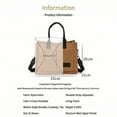 thumbnail image 2 of Women's canvas tote bag, women's crossbody bag, large canvas handbag, canvas tote bag with pockets and compartments.（brown）, 2 of 5