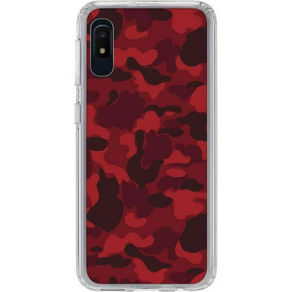 Skinit Camouflage Red Street Camo Galaxy A10e Clear Case