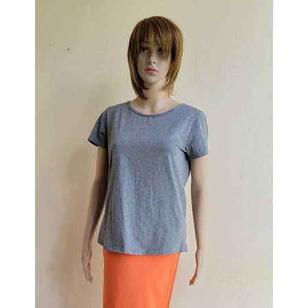 Daisy Fuentes Women´s Blouse Open Back Size M Gray/Black