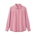 thumbnail image 7 of Otntypg Button Down Shirts for Women Slim Fit Long Sleeve Stretch Dress Shirts Lightweight Casual Work Shirt Wrinkle Free Office Blouses, 7 of 7