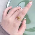 thumbnail image 2 of Anillo tulipán, flor con diseño de nicho en plata de ley S925, anillo abierto, 2 of 5